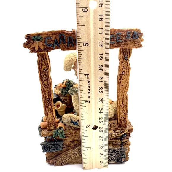 San Francisco Music Box Boyds Bears Bunny Rabbit Carrot Juice Farmstand Tested - Picture 10 of 11